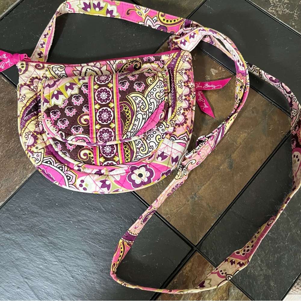 Vera Bradley Pink Paisley Crossbody Bag